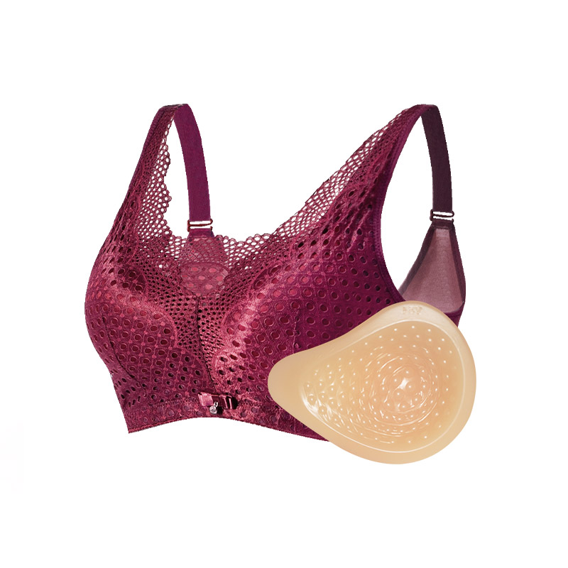 Mastectomy Bra Pocket - Women's Mastectomy Post-Surgery Silicone Fake Boobs