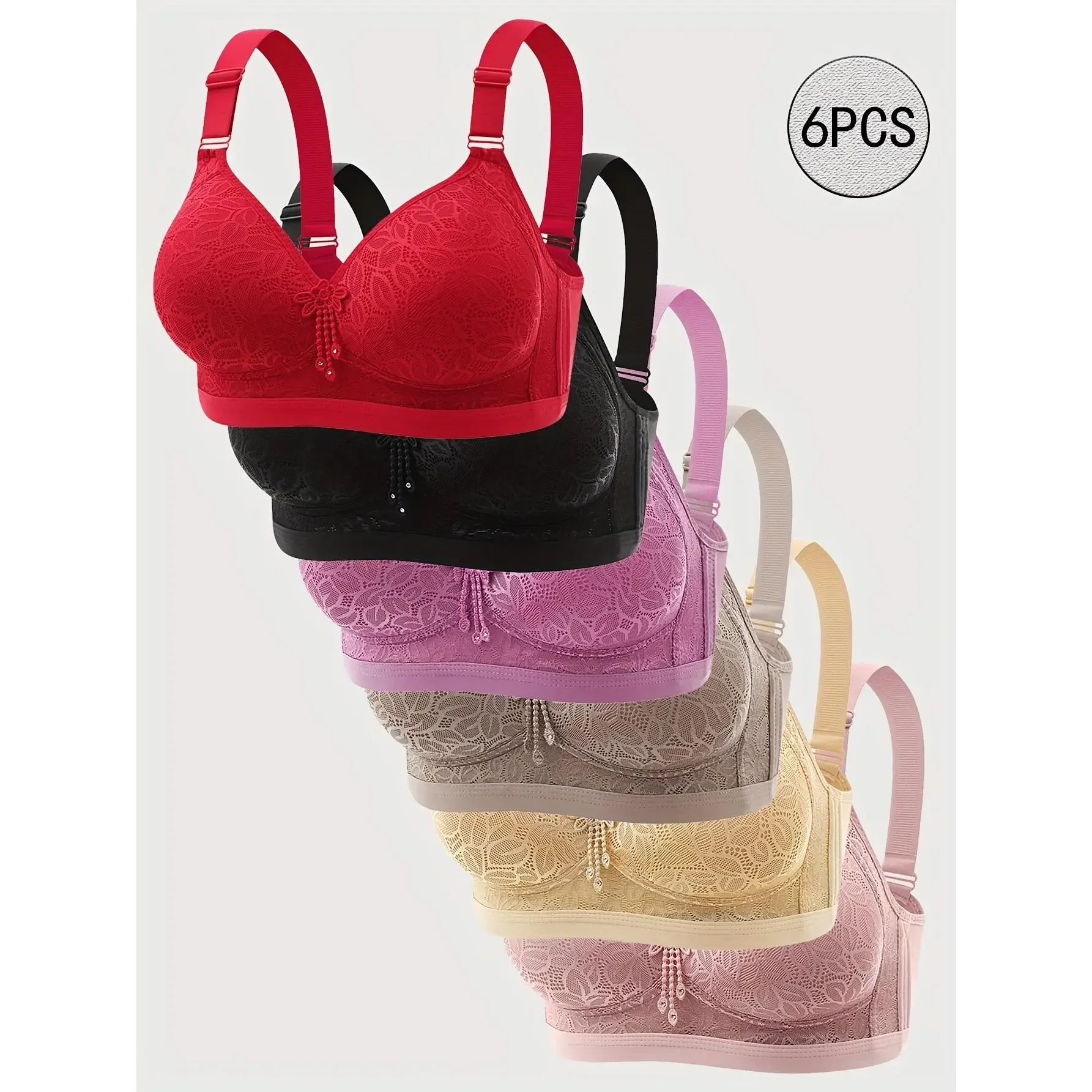 6pcs EssElegance Wire-Free Sea - огляд і ціна T Shirt Bra Seamless