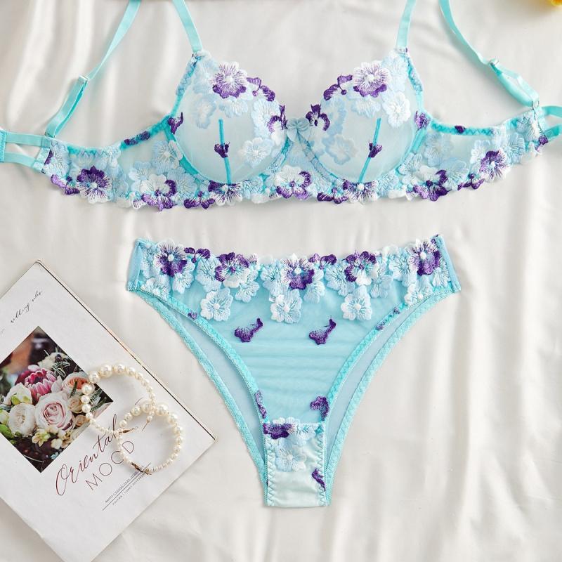 Bikini lingerie set with sheer - огляд і ціна Sheer Bra Lace