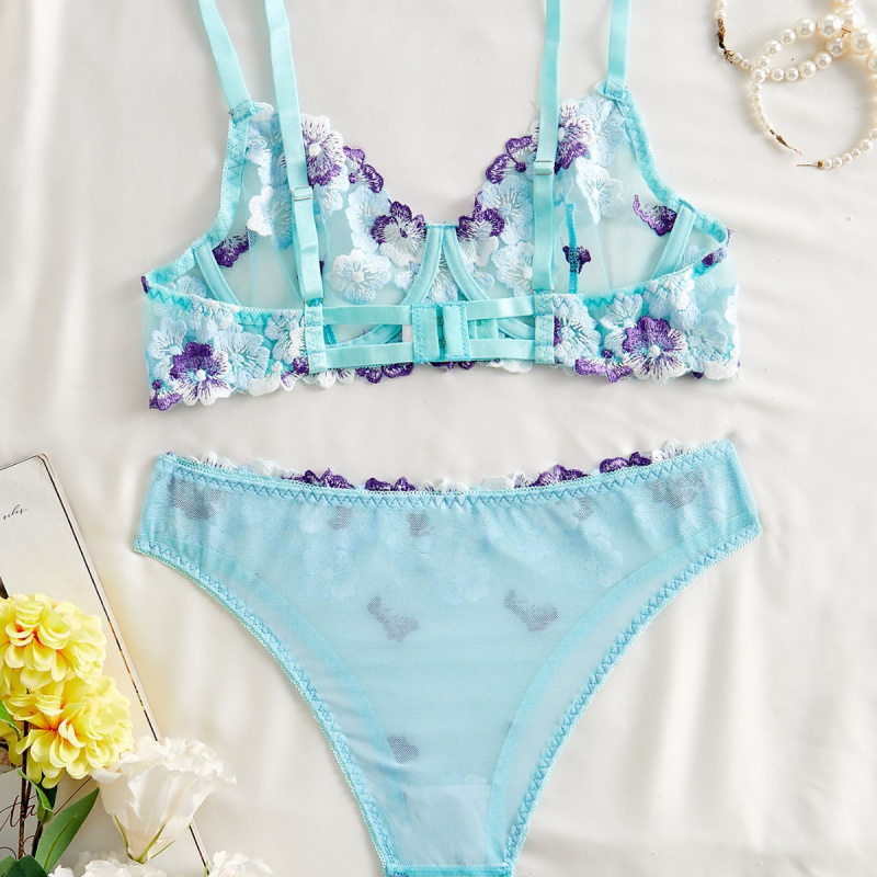 Bikini lingerie set with sheer - огляд і ціна Sheer Bra Lace