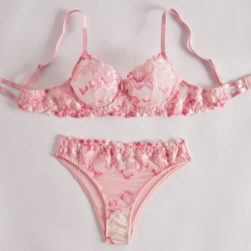 Bikini lingerie set with sheer - огляд і ціна Sheer Bra Lace